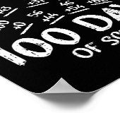 100 Tage Schulmathematik Ergänzung Cool Lehrer Stu Poster (Ecke)