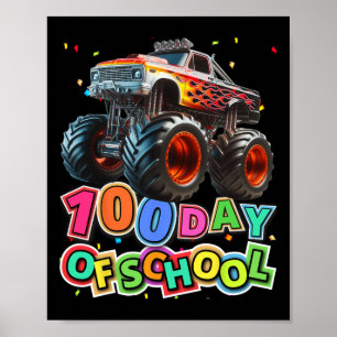 100 Tage Schulmonster-Lkw-Boys 100. Poster