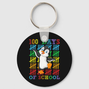 100 Tage Schulpinguin Lover Boys Girls 100. Schlüsselanhänger
