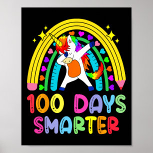 100 Tage Schulregenbogen 100. Schultag Poster