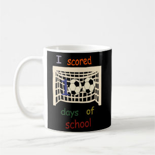 100 Tage Schulsoccer 100. Tag für Jungen Männer Kaffeetasse