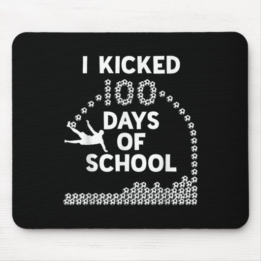 100 Tage Schulsoccer Kinder 100 Tage Mousepad (Vorne)