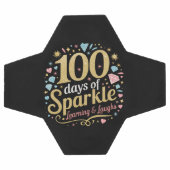 100 Tage Schulsparkle-Lernen und Lächeln Fußball (Flach)