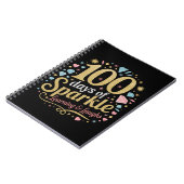 100 Tage Schulsparkle-Lernen und Lächeln Notizblock (Linke Seite)