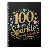 100 Tage Schulsparkle-Lernen und Lächeln Notizblock (Vorderseite)