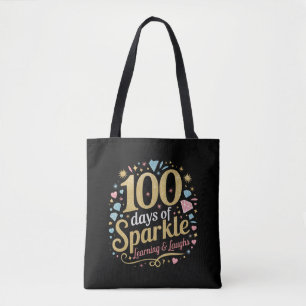 100 Tage Schulsparkle-Lernen und Lächeln Tasche