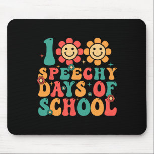 100 Tage Schulsprache Therapie Groovy Slp Lehre Mousepad