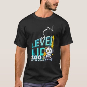 100 Tage Schulstufe Up Video Gamer Boy Kinder T-Shirt