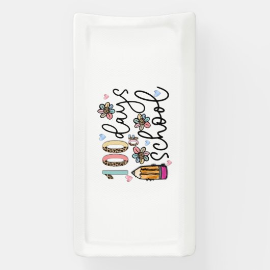 100 Tage Schulsublimation Banner (Vertikal)