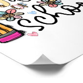 100 Tage Schulsublimation Poster (Ecke)