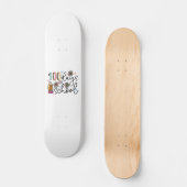 100 Tage Schulsublimation Skateboard (Vorderseite)