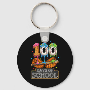 100 Tage Schultag Baseball Eis Drip Schüler Schlüsselanhänger