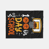 100 Tage Schultag Baseball Fleecedecke (Vorderseite (Horizontal))