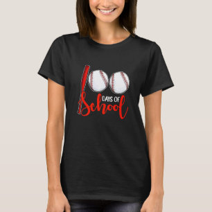 100 Tage Schultag Baseball-Lehrer Jungen 100. Tag T-Shirt
