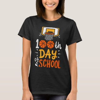 100 Tage Schultag Basketball T-Shirt