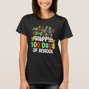 100 Tage Schultag Gruppe Süße Bienen Lustiger Lehr T-Shirt