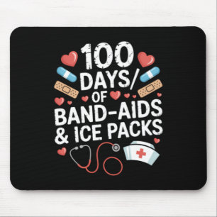 100 Tage Schultag Krankenschwester 100 Tage Bandag Mousepad
