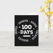 100 Tage Schultag Lehrer 100. Schultag Sma Karte (Gelbe Blume)