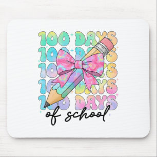 100 Tage Schultage Bows Mädchen 100. Schultag Mousepad