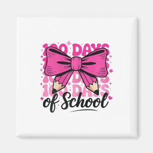 100 Tage Schultöchter Lehrer Kokette Schleife Kind Magnet