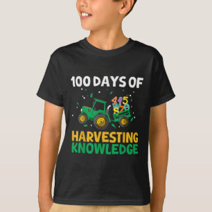 100 Tage Schultraktor Landwirtschaft 100 Tage T-Shirt