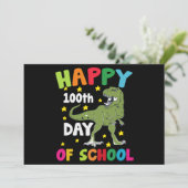 100 Tage Schultrex 100. Schultag Einladung (Stehend Vorderseite)