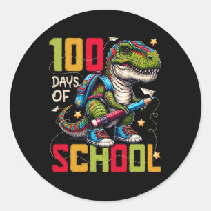100 Tage Schultrex 100 Tage klüger 100 Tage Runder Aufkleber