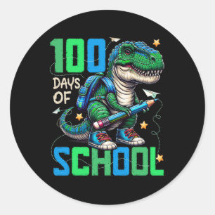 100 Tage Schultrex 100 Tage klüger 100 Tage Runder Aufkleber