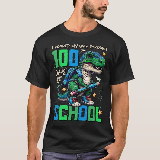 100 Tage Schultrex 100 Tage klüger 100 Tage T-Shirt (Vorderseite)