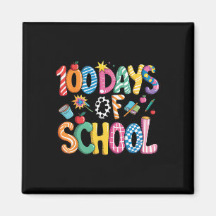 100 Tage Schultücher Preppy Coquette Bogen 100 Tag Magnet