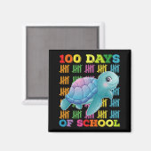 100 Tage Schulturtle Lehrer Schüler Magnet (Vorderseite/Rückseite)