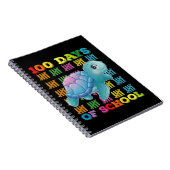 100 Tage Schulturtle Lehrer Schüler Notizblock (Rechte Seite)