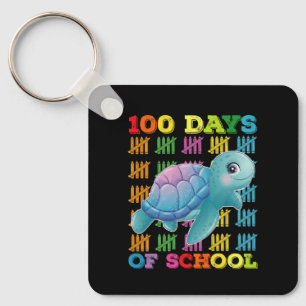 100 Tage Schulturtle Lehrer Schüler Schlüsselanhänger