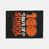 100 Tage Schulunterricht für Schülerinnen und Schü Fleecedecke (Vorderseite (Horizontal))