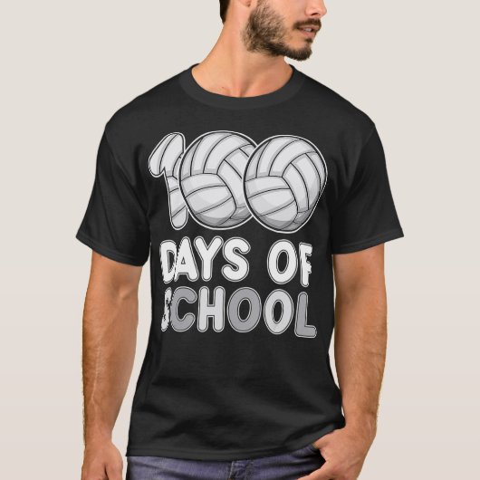 100 Tage Schulvolleyball 100. Schultag  T-Shirt (Vorderseite)