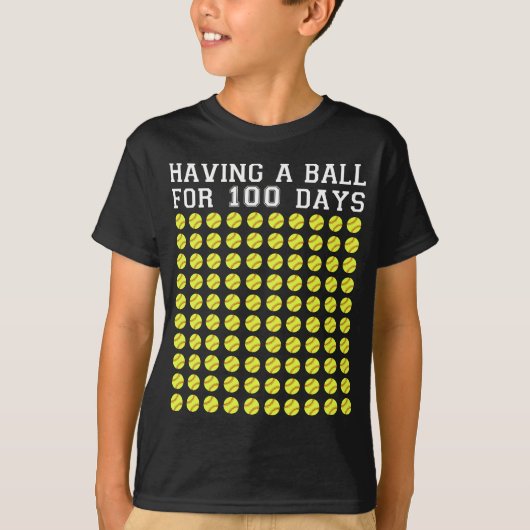 100 Tage SchulWeichball T-Shirt (Vorderseite)