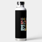 100 Tage Schulzeit Era Groovy Lehrer Kinder Trinkflasche (Rechts)