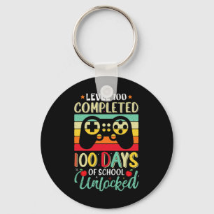 100 Tage Schulzeit für den vollständigen Spielersp Schlüsselanhänger