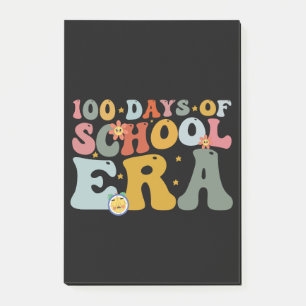 100 Tage Schulzeit Groovy Lehrer Kinder Post-it Klebezettel