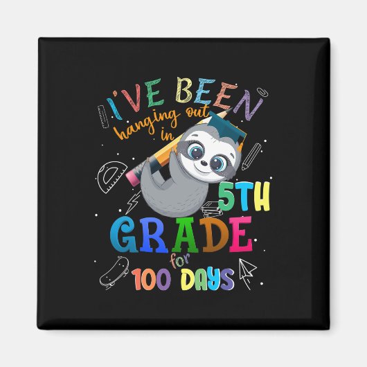 100 Tage Schulzeit in der 5. Klasse Magnet (Vorne)