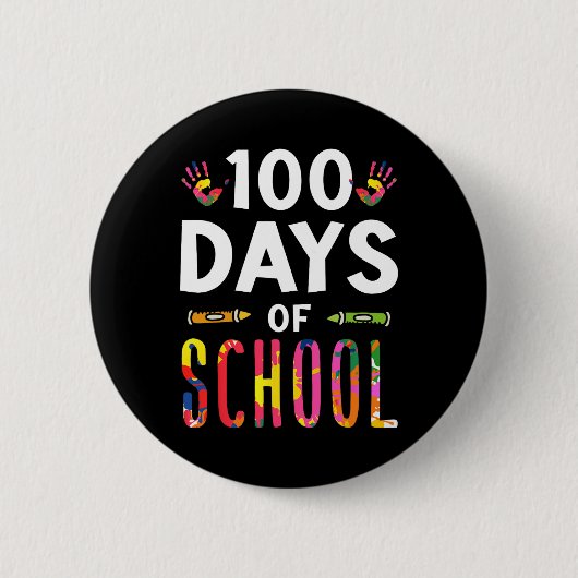 100 Tage Schulzeit Redewendungen Niedlich Team Swe Button (Vorderseite)