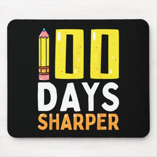 100 Tage Sharper 100. Schullehrer Kinder Mousepad (Vorne)