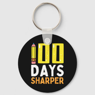 100 Tage Sharper 100. Schullehrer Kinder Schlüsselanhänger