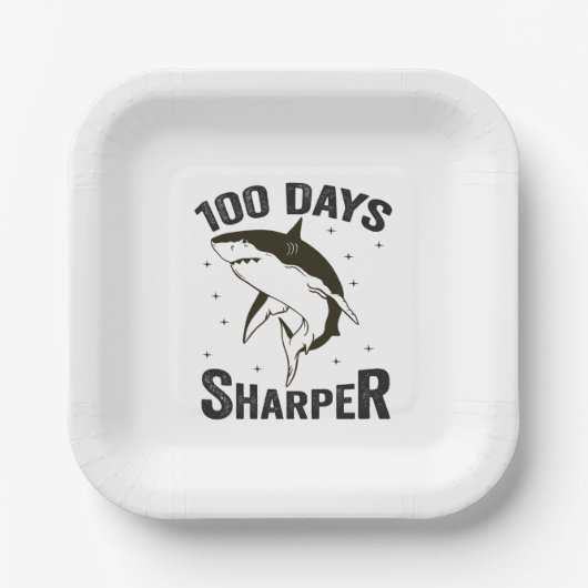 100 Tage Sharper Funny 100. Schullehrer Pappteller (Vorderseite)