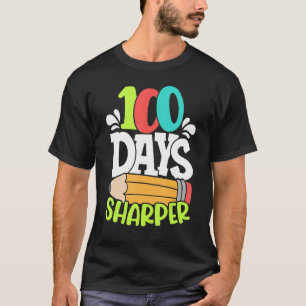 100 Tage Sharper Happy 100. Tag der Schule Colorfu T-Shirt