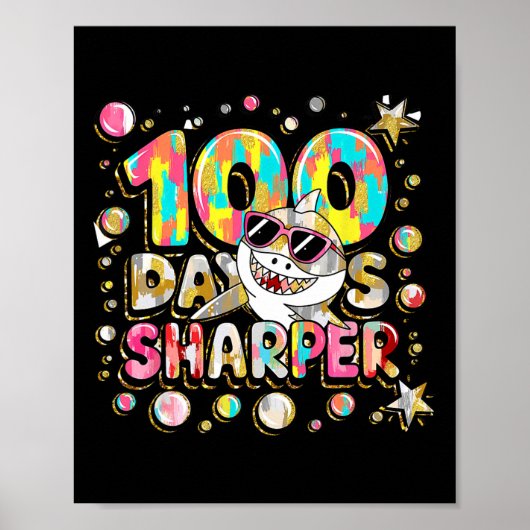 100 Tage Sharper Shark Brighter Smarter 100 Tage O Poster (Vorne)