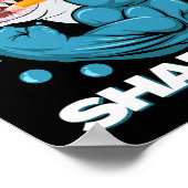 100 Tage Sharper Shark Spaß 100 Tage Schule Poster (Ecke)