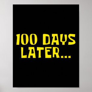 100 Tage Shirt 100 Tage Lehrer Kinder Poster