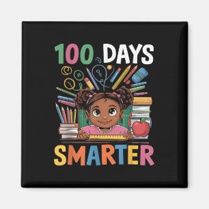 100 Tage Shirt Afro Girl Kinder 100 Tage Magnet