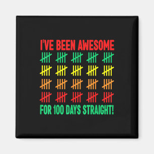 100 Tage Shirt in der Schule Kinder 100. Schultag Magnet